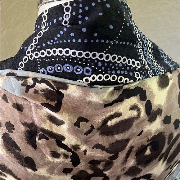 Women’s home made Vest Animal Print & dot design contrast fabric One Size - Picture 5 of 9